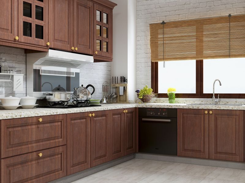 Chipped Thermofoil Cabinet